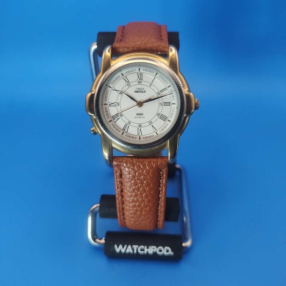 Vintage 1994 Timex Roman Dial 37mm Mens‎ Quartz Dress Watch Restored *No Indiglo - Picture 2 of 12